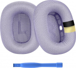 Asendatavad k&otilde;rvapadjad AirPods Max k&otilde;rvaklappidele MMOBIEL - Premium - m&auml;luvaht ja v&otilde;rkkangast k&otilde;rvaklappide k&otilde;rvapadjad silikoonkihiga - k&otilde;rvaklappide asenduspadjad - lilla v&auml;rvusega