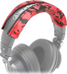 WC BandZ ATH - t&auml;iustatud peapaelakate Audio Technica ATH M50X / M50XBT / M50 / M40X / M40 / M40FS / M30X / M30 / M20X / MSR7 jaoks Wicked Cushions | Red Camo