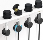 Kaablihoidja isekleepuv 360&deg; p&ouml;&ouml;ratav kaabliside isekleepuv kaabliorganisaator lauaarvuti