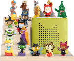 Todeco Tonie Shelf for Toniebox Hearing Figures, Magnetic Storage for 15-20 Tonie, Wall Shelf and Desk Shelf, Children's Shelf for Girls and Boys, for Desk or Cabinet, Step