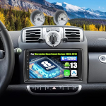 SIXWIN 8-tuumaline 6+128G Android 13 autoraadio koos Carplay/Android Car/DSPga Mercedes Benz Smart Fortwo 2005-20103.9-tollise puuteekraaniga GPS WiFi Bluetooth 5.1 USB FM RDS MirrorLink 32EQ + tagurdamine
