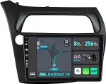 [8GB + 256GB] Android 14 autoraadio Honda Civicile (2006-2011)-[Integreeritud CarPlay/Android Car/DSP/GPS]-9-tolline IPS puuteekraan CAM+MIC-DAB/peeglilink/Bluetooth 5.0/AHD/360 kaamera/WiFi