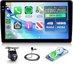 4G + 128G Android Autoradio Fiat Ducato 3 / Peugeot Boxer 2 / Citroen Jumper2 2011-2022 9-tolline traadita Carplay autoraadio koos Android auto navigatsiooniga GPS peeglilink Bluetooth FM/RDS/EQ SWC tagumine vaade