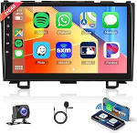 2G + 64G juhtmevaba Carplay Android autoradio 2 DIN Honda CRV CR-V 3 2007-2011 koos Android auto navigatsiooniga GPS WiFi 9-tolline autoraadio koos Mirror Link Bluetooth FM/RDS/DAB/OBD roolijuhtimispuldiga