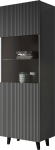 Mirjan24 Vailbo Grey Standing Display Cabinet, Display Cabinet, Living Room Cabinet with Compartments, Tall Cabinet, Multi-Purpose Cabinet (Anthracite)