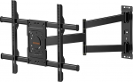 WHYFONE 838 mm pikkade varrukatega teleri seinakinnitus, t&auml;isliigutusega seinakinnitus kuni 80-tollistele teleritele, p&ouml;&ouml;rleb kuni 180&deg;, kuni 45 kg, Max VESA 600 x 400, universaalne nurgapealne telerihoidik