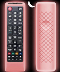 Samsung TV kaugjuhtimispuldi &uuml;mbris Samsung Smart TV puldi jaoks, universaalne asendussilikoonist &uuml;mbris koos kaelarihmaga, mis helendab pimedas roosana