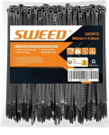 SWEED kaablipaelad, must, 300 mm, 1000 kaablipaela pakk, UV-kindel, 4,8 mm laiad kaablipaelad, t&otilde;mbetugevus kuni 22 kg t&ouml;&ouml;stusele, aiandusele, kaablit&ouml;&ouml;stusele.
