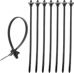 ECSiNG kaablipaelad tiibadega DIY, ehitus, elektroonika, autokaabel, nailon, must, 200 x 4,8 mm, augu l&auml;bim&otilde;&otilde;t 4mm-6mm, 100 tk.