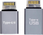 xiwai USB 3.1 Faceplate Header Connector Type E Type-A ja Type C USB-C emaplaadi laiendamise andmeadapteri pakend 2-st t&uuml;kist