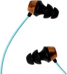 Symphonized Aln 2.0 Premium ehtne puidust k&otilde;rvaklapid, k&otilde;rvaklapid, k&otilde;rvaklapid, k&otilde;rvaklapid uuendusliku Shield tehnoloogia kaabli ja mikrofoniga (t&uuml;rkiissinine)