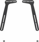 PureMounts PM-Sound A - universaalne helibari helibari klamber, VESA &uuml;hilduv kuni 600 x 400 Max. Koormus 15kg, materjal: teras 2,5 mm