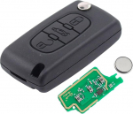 Doo Engy Key kaugjuhtimispult auto v&otilde;ti 3 nupud edastamise &uuml;ksus 433 MHz ID46 PCF7961 Chip elektroonilise kaardi transponderi korpuse freesimine aku C2 C3 C5 207 CC 307 SW 308 407