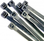 Raske musta nailonist kaablisidemed 300mm x 4.8mm pakett 200 korduvkasutatavat iselukustuvat 75kg t&otilde;mbetugevus UV-kindel keskkonnas&otilde;bralik