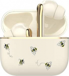 VQ Cath Kidston Skylark TWS juhtmevabad Bluetooth 5.4 k&otilde;rvaklapid stiilse k&auml;sitsi valmistatud tr&uuml;kiga - juhtmevabad k&otilde;rvaklapid ENC m&uuml;rasummutusega k&otilde;nede jaoks, 40 tundi aku kestvust