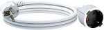 EnergyPro IP44 pikenduskaabel 3 meetrit - PVC-stoomi kaabel siseruumides kasutamiseks - &uuml;lekuumenemise vastu Pistikupesa H05VV-F 3G1,5 mm&sup2; - 16A 250V - valge