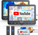 10,5-tollised DVD-m&auml;ngijad Auto 2 HDMI sisendiga, 5-tunnine aku, DVD-m&auml;ngija auto, USB/TF-kaart, m&auml;lumaht, samade/erinevate filmide taasesitus, regionaalselt vaba