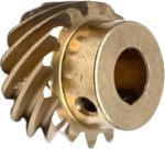 ELILANEY 1,5 m 20 Z&auml;hne Messing-Schr&auml;gzahnrad 45 Grad versetztes Zahnrad Linksh&auml;nder rotierend 0,5 Modul 20 Z&auml;hne Spiralritzel Schr&auml;gverzahnt(35mm step 12mm bore)