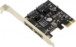 KALEA-INFORMATIQUE PCI Express PCIe 2 Ports SATA 3 Controller Card with Internal SATA and External eSATA Ports Chipset ASM1061