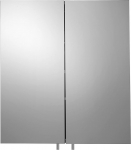Croydex Stainless Steel Cupboard, Polished Steel, 520 x 450 x 120 mm