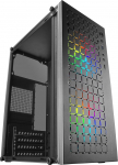 Mars Gaming MC-CORE microATX Gaming PC korpus, &uuml;limalt kompaktne, metallist v&otilde;rkfront disain, 2 x 120 mm FRGB ventilaatorid, t&auml;is k&uuml;lgaknaga m&auml;ngukapp, Mini-ITX PC korpus, USB 3.0, must