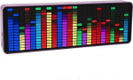Muusikaspektri n&auml;idik, 384 LED audiospektri anal&uuml;saator koos kellaga, 20 d&uuml;naamiline 7-v&auml;rviline muusikaspektri anal&uuml;saator koos 1624 segmendi r&uuml;tmivalguse taseme h&auml;&auml;leanduriga, heli jaoks