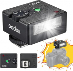Godox iM30 Camera Flash, Pocket Flash, S1/S2 Optical Control, 6500K&plusmn;200K Colour Temperature, 7 Power Levels (1/64~1/1), Guide Number 15 (ISO 100, Meters), Godox IM30 Flash for Cameras