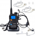 HYS Quansheng UV5R-PLUS 5W Dual Band Walkie Talkie laadija laetavad akud raadio, VHF UHF kahesuunaline raadio (k&otilde;rvaklappidega, selge helitoru, k&otilde;rvaklapid)