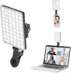 Newmowa 60 LED Video Light, 3200-5600K, 3 Light Modes and Brightness, 10-Level Dimmable CRI95 + High Power Panel Light, Built-in Batteries for Phone, iPhone, Android, iPad, Laptop