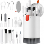 Klaviatuuri puhastuskomplekt - Airpods puhastuskomplekt 20 in 1 klaviatuuri puhastaja koos harjaga k&otilde;rvaklappide puhastuspliiatsiga Multifunktsionaalne puhastuskomplekt kaamera s&uuml;learvuti PC monitorile telefonile elevandiluu valge