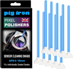 Pig Iron PIPP16 Pixel Polisher Pro Sensor Cleaning Swab for Mirrorless APS-C ja DSLR kaameratele, 10 tk 16mm tampoonid