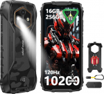 Ulefone RugKing 4 Pro v&auml;ljas mobiiltelefon Android 15 AI vastupidav nutitelefon, 10200 mAh aku 16GB + 256GB/SD-2TB, Octa-Core 48MP 6.56 tolli 120Hz, 120LM Super Torch/3 kaardipesa/IP68/IP69K/OTG/NFC/GPS