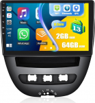 [NWE] 8-Core Android 13 Autoradio f&uuml;r Citroen C1/Peugeot 107/Toyota Aygo 2004-2014 mit Navi Carplay Android Auto,2G+64G丨10 Zoll Doppel Din Auto Radio Touch Display mit DSP RDS Bluetooth Mirror Link