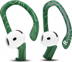 WC HookZ &uuml;hildub AirPods 4 - Wicked Cushions'i reguleeritavad k&otilde;rvakonksud | Paindlik s&uuml;damik kohandatud sobivuse, turvalisuse ja mugavuse tagamiseks, patenditaotlusel | Emerald Tide