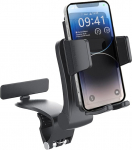 CGEAMDY Multifunktsionaalne auto telefoni hoidja, auto mobiiltelefoni hoidja, auto mobiiltelefoni hoidja, multifunktsionaalne armatuurlaua tahavaatepeegel, auto telefoni hoidja, 360 kraadi p&ouml;&ouml;ratav reguleeritav