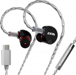 CCA Phoenix In-Ear Monitor k&otilde;rvaklapid, kahekordsed magnetilised draiverid, IEM selge HiFi heli ja s&uuml;gava bassiga, professionaalsed m&auml;nguk&otilde;rvaklapid, mis on valmistatud t&auml;ismetallist muusikutele, lauljatele ja audiof&auml;nnidele (USB-C).