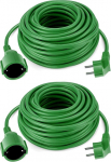 Schuko pikenduskaabel 30 m roheline toitejuhe kuni 3500 W aias Kvaliteetne ja praktiline v&auml;litingimustes kasutamiseks
