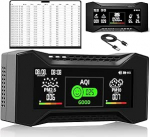 CF-20 DL &otilde;hukvaliteedi m&otilde;&otilde;tja, kaasaskantav sise&otilde;hu kvaliteedi m&otilde;&otilde;tja 2600 mAh aku ja USB, CO2 monitor CO2, TVOC, HCHO, PM2.5, PM10, temperatuuri ja &otilde;huniiskuse m&otilde;&otilde;tmiseks.