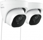 Reolink 2pcs 5MP PoE Surveillance Camera Outdoor, IP Camera with Audio and Micro SD Card Slot, 30m IR Night Vision, IP66 Waterproof, Motion Detection, Remote Access for Indoor, Outdoor, RLC-520-5MP