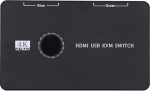 cablecc KVM USB 2.0 Female HDMI 4K Switch Selector Kahe arvuti jagamine Monitor HDTV USB Port Klaviatuur Hiirega Scanner Printer