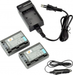 DSTE&reg; (2 Pack) Asendusaku ja DC04E reisilaadija &uuml;hildub Sony NP-FH50 DSLR-A290 DSLR-A330 DSLR-A380 DSLR-A390 DSC-HX1 DSC-HX100V DSC-HX200V HDR-TG5V HDR-TG1E HDR-TG3 HDR-TG5 HDR-TG5 HDR-TG5ga