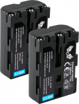 2 x SK aku Sony NP-FM500H | 2400 mAh - aku NP-FM500 NP-FM55H Sony Alpha 77 99 II A68 A77 A99 II DSLR A450 A850 A900 / VG-C30AM VG-C99AM asendaja