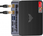NiPoGi AM21 Mini PC АMD Ryzen 9 6900HX (8C/16T, kuni 4.9GHz), 16GB DDR5 512GB M.2 NVME SSD Mini lauaarvuti, 4K Quad Screen Display, 2X HDMI, DP, WiFi 6, Dual LAN