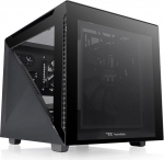 Thermaltake Divider 200 TG Black | Micro ATX arvutikapp | 3 x karastatud 3 mm klaasist k&uuml;lgpaneel | Must