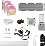 CORSAIR iCUE LINK XH505i RX 360 RGB kohandatud jahutuskomplekt - XC7 ELITE protsessori veeplokk, XD6 ELITE pumba reservuaar, 3x RX120 RGB ventilaatorid, XR5 360 mm radiaator, iCUE LINK s&uuml;steemikeskkond - Valge