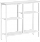 HOOBRO kitsas konsoollaud, 75 cm k&uuml;ljelaud, koridorilaud, v&auml;ike n&auml;ituselaud, diivanilaud v&auml;ikesesse ruumi, sissep&auml;&auml;s, koridor, valge EWW79XG01