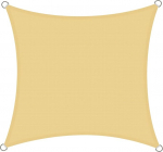 Markiis 4 x 4 m ruudukujuline HDPE UV-kaitse ruudukujuline p&auml;ikesekaitse ilmastikukindel hingav r&otilde;dule, aiale, r&otilde;dule ja terrassile, kaasa arvatud paigaldusk&ouml;ied liivale