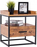 COSTWAY Side Table, MDF, Chipboard, Iron, 45 x 40 x 49 cm (L x W x H)