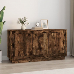 K&otilde;rvalkapp hoiukapp Stiilne k&uuml;lgkapp Buffetkapp Moodne kapp elutuppa magamistuppa v&otilde;i esikusse Minimalistlik disain 102 x 35 x 55 cm Suitsutatud tammepuust kapp