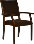 DEVITA - Kerry Senior Tool - Tume peitsitud p&ouml;&ouml;k - Erinevad istmek&otilde;rgused saadaval alates 43 cm kuni 55 cm (46 cm istmek&otilde;rgus, puit: tume p&ouml;&ouml;k - kate: 144 Microfibre Sand)